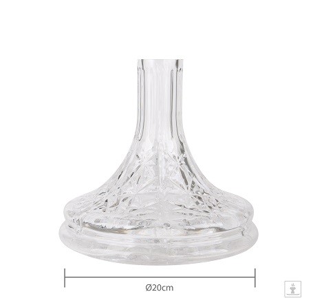 Camo Shisha Crystal Ersatzglas mitGewinde Clear | Shisha Bowl Glas